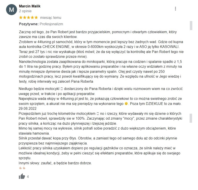 Opinia Marcin Malik