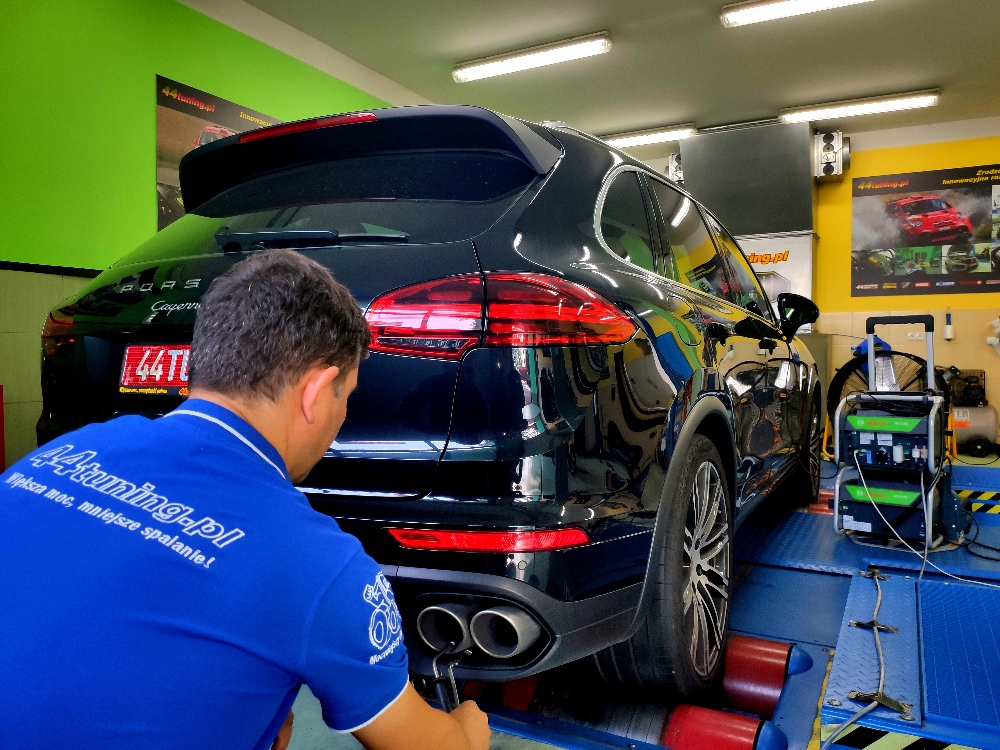 Porsche Cayenne Diesel S pomiary emisji spalin z pakietem Power & Friction Solution Diesel